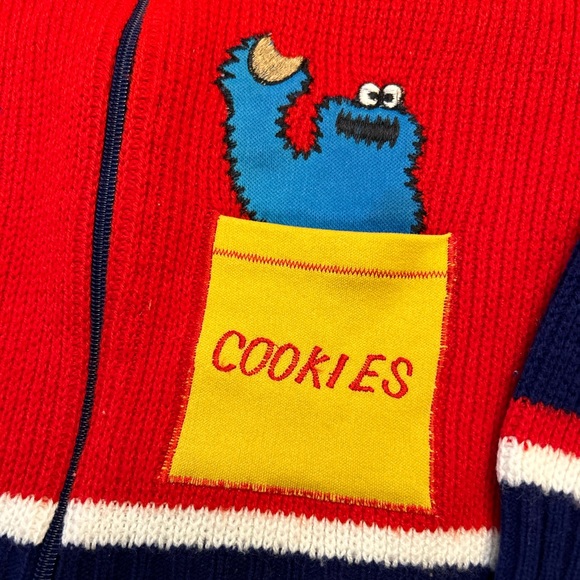 COOKIE MONSTER Vintage Knit Cardigan - Picture 2 of 9